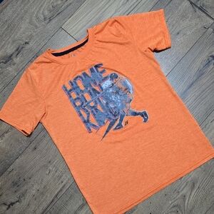 Pro Athlete Orange Short Sleeve Tee Artistic Graphic